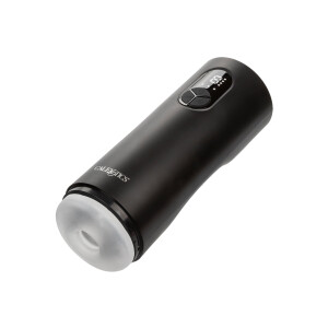 Bionic Sucking and Vibrating Masturbator BLACK