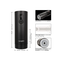 Bionic Sucking and Vibrating Masturbator BLACK