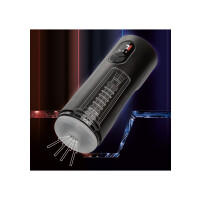 Bionic Sucking and Vibrating Masturbator BLACK